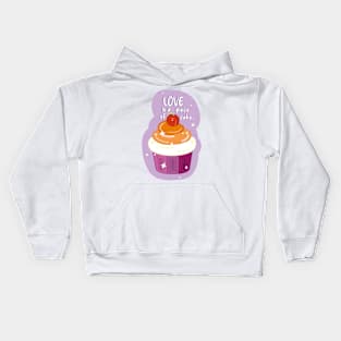 Love Cupcakes: Lesbian Kids Hoodie